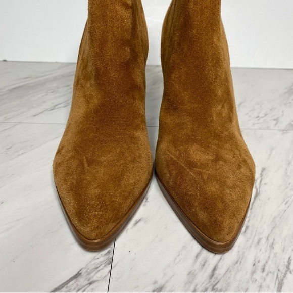 Marc Fisher Alva Brown Suede Bootie 9 1/2 M - Picture 10 of 14